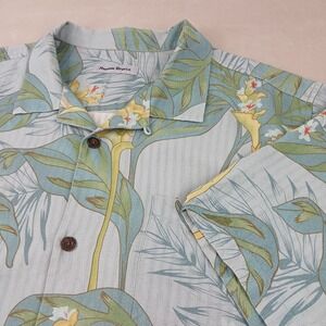 Havana Breeze XL Mens Shirt Hawaiian Camp Floral Silk 26x30 **Fits XXL **